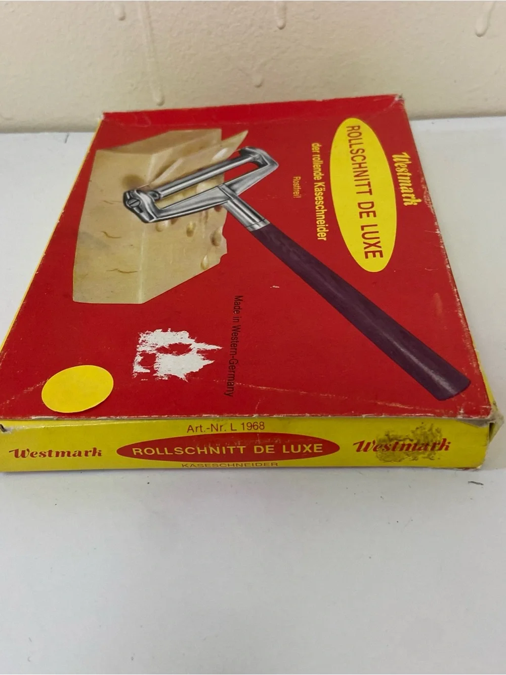 Westmark Rollschnitt Stainless Steel Roller Style Cheese Slicer Germany Vtg